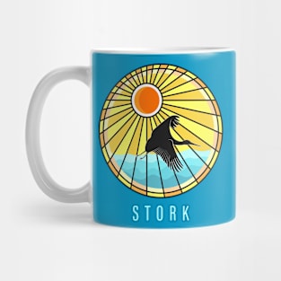 Stork artwork Mug